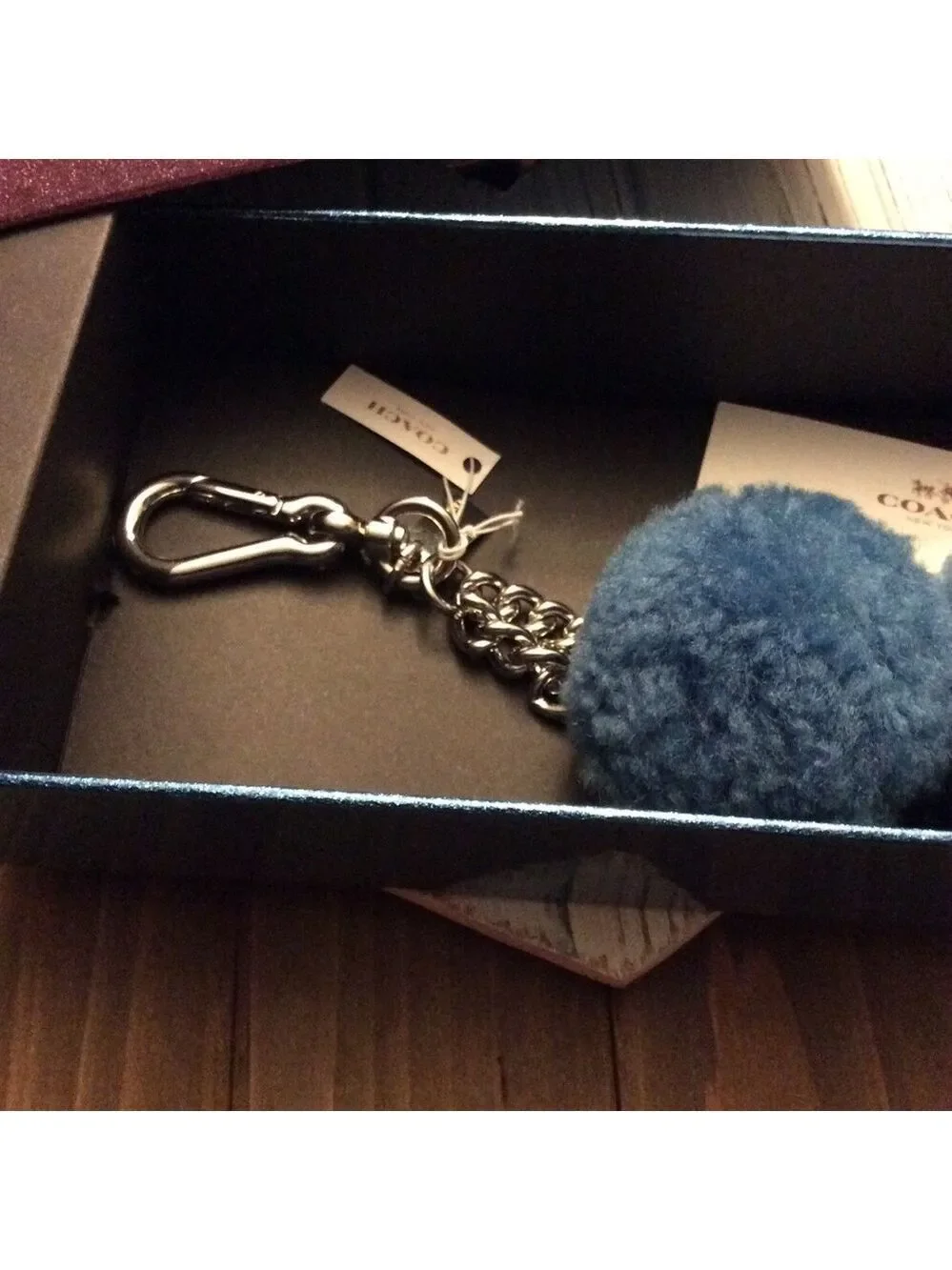 Authentic Coach Pom Pom Bag Accessory NEW